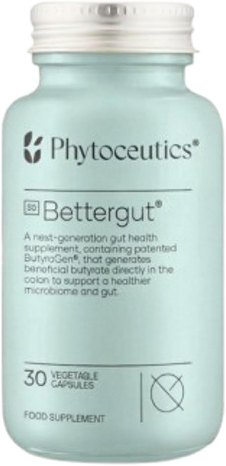 Bettergut Pre & Postbiotic – Gut Health Supplements for Men & Women – Butyrate Generator to Support Overall Well-Being – Reduce Gas, Bloating & Inflammation – 30 Capsules