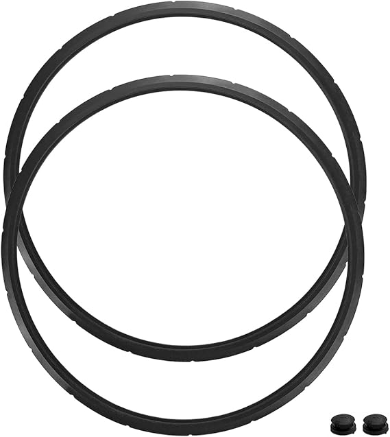 09924 Pressure Cooker Sealing Ring/Overpressure Plug Pack for Presto Cooker models: 0128202, 0128203, 0128204, 0128303 6 & 8 Quart Presto Pressure 2 PACK