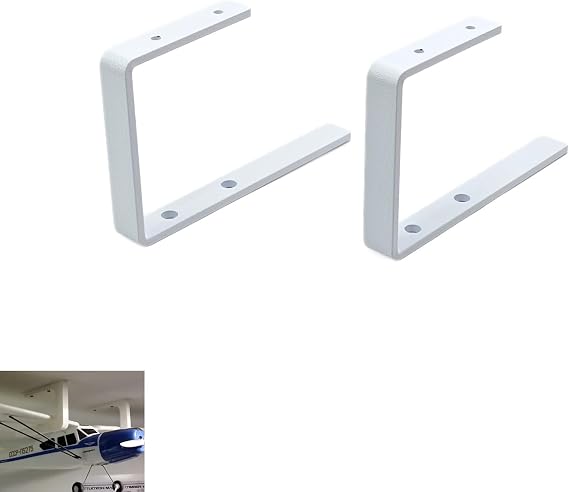 White Alloy Wall Mount for RC Airplane, for Small & Medium RC Airplanes