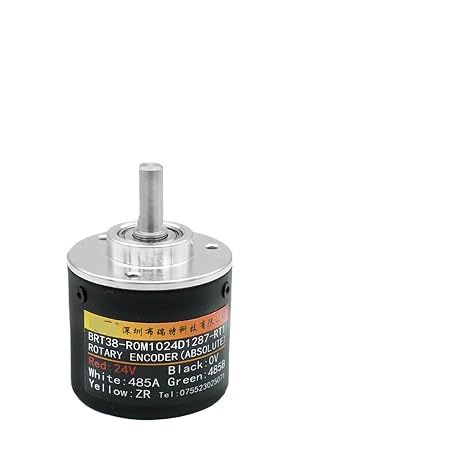 Rotary Encoder Absolute Rotary Encoder Angle Measurement Power Off Memory 6mm Shaft 1287 Multi-Turns 1024/ 4096P/R Smart Control (Color : RS485 24V, Size : 1024P)