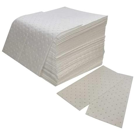 Spilfyter Sorbent Pad, 24 gal, 16 in x 18 in, Oil, White, Polypropylene Z-72-1 Each