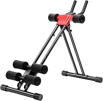 Ab Workout Equipment, Abdominal Roller, Adjustable Ab Machine Full Body for Home Gym, Strength Training Exercise Equipment for Body Shaping, Foldable Waist Trainer for Beginner