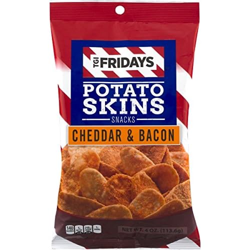 TGI Fridays Potato Skins Snack Chips- 5.5 oz. Bags