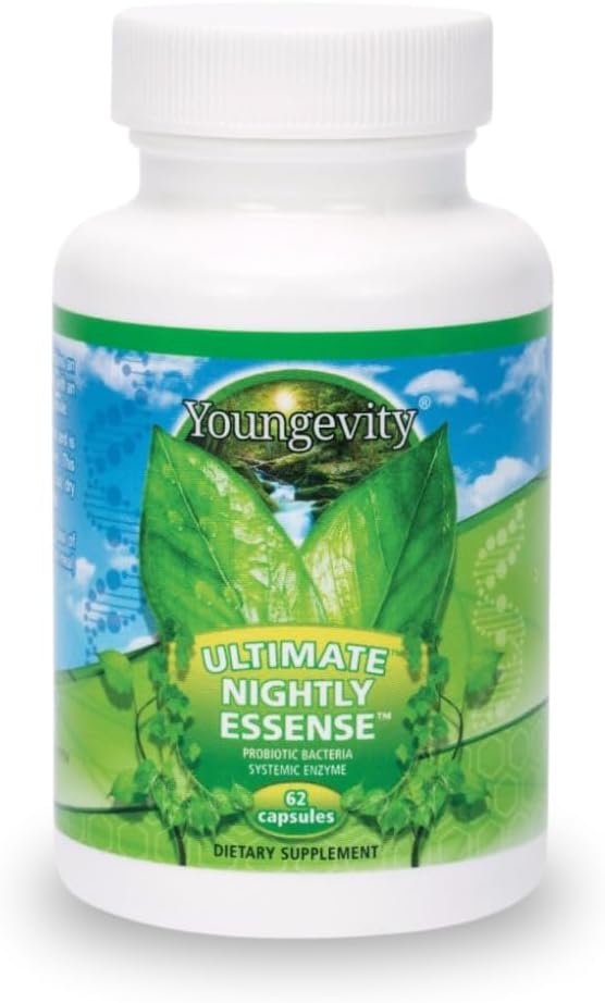 Youngevity Ultimate Nightly Essense Probiotic Enzyme Blend, 62 Capsules