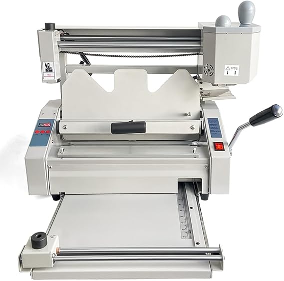 Binding Machine, Desktop Hot Melt, 180 Books/h Speed, 310mm Indentation Width, 0.8mm Depth, Ideal for Office Book, Paper Albums, Presentations