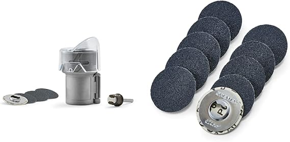 Dremel AT01-PGK Pet Grooming Nail Guard Attachment with Dremel SD60-PGK EZ Lock Pet Nail Grooming Sanding Discs