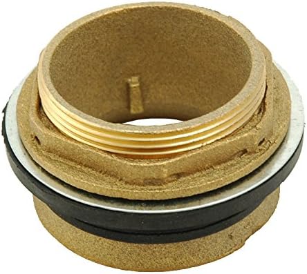 Closet & Urinal Spud - 2" Brass Closet Spud W/Brass Nut