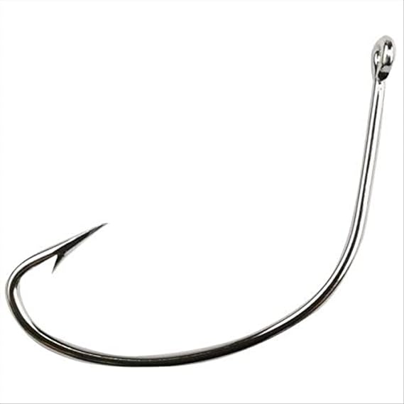 Mustad UltraPoint Wide Gap Reversed Point Up Eye Croaker Hook with 1 Extra Strong Hook (Pack of 10)