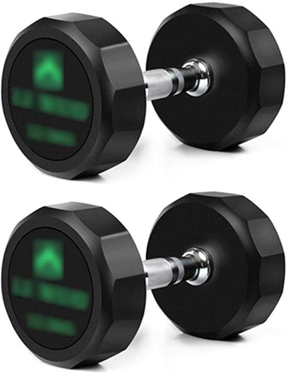 Dumbbell set Adjustable Fillable Dumbbells Set,One-piece Gym Non-rolling Design Dumbbell,Men's And Women's Pure Steel Core Rubberized Dumbbell Set (Color : Green-30KG*2)