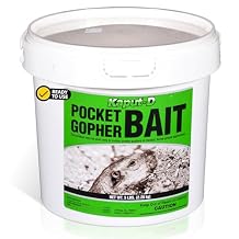 Kaput-D Pocket Gopher Bait - Ready-to-Use Wheat Grains for Effective Rodent Bait, Perfect for Residential & Agricultural Use - Diphacinone Formula for Lawn, Turf & Crop Areas (5 lbs)