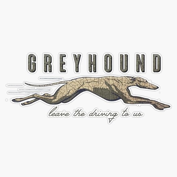 Greyhound Sticker Bumper Sticker Vinyl Decal 5"