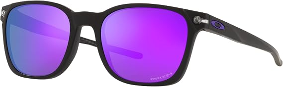 Oakley Man Sunglasses Polished Clear Frame, Prizm Sapphire Lenses, 55MM