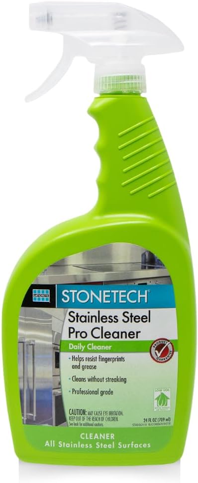 StoneTech Stainless Steel Pro Cleaner, 24-Ounce (709mL), Spray Bottle