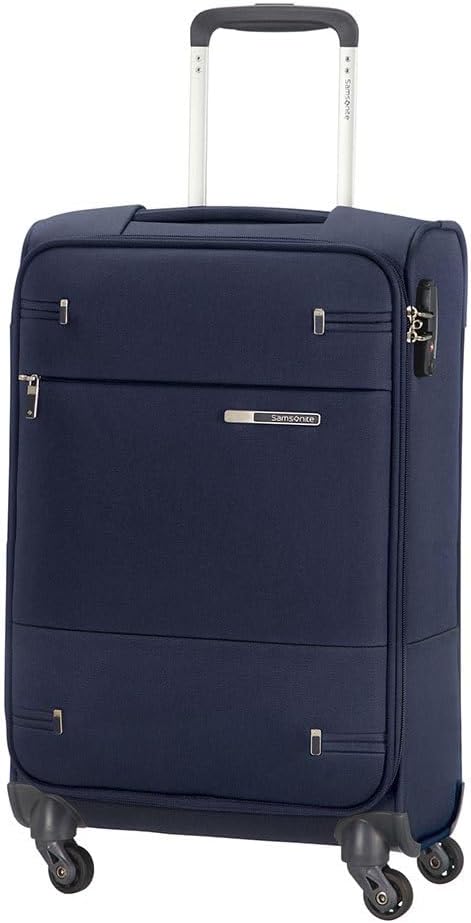 Samsonite Base Boost Spinner S Hand Luggage, 35 x 20 x 55 cm, 35L, Blue (Navy Blue)