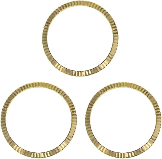 Ewatchparts 3 Fluted Bezel 36mm Rolex Mens Datejust, President 16013, 16234, 16030 Gold