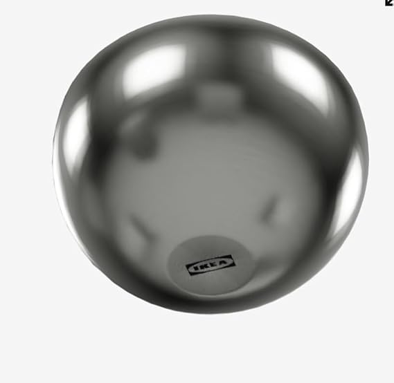 Ikea Blanda Blank Serving Bowl, Stainless Steel, 5"