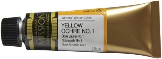 Mijello Mission Gold Water Color, 15ml, Transparent Yellow Ochre No.1
