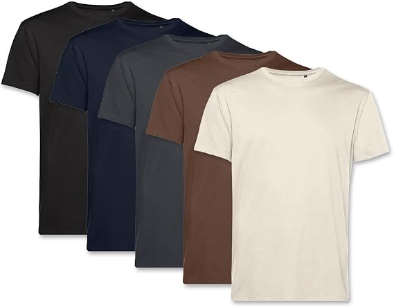 Men's T-Shirt (Pack of 5) Organic Cotton