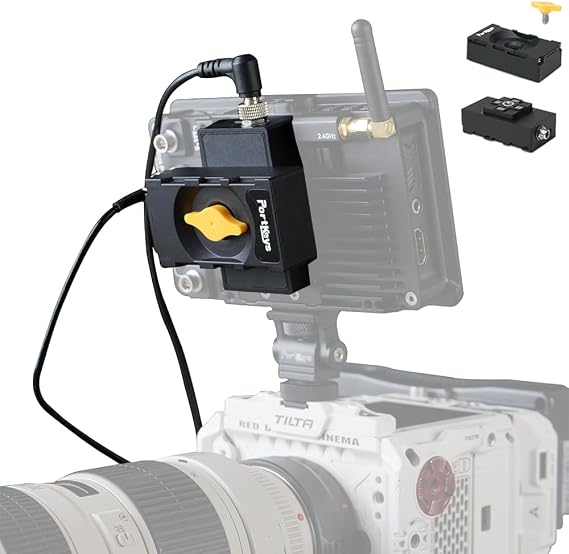 Portkey s BD1 Dual Dummy Battery Module Detachable NP-F Battery Compatible for Wireless Video Transmission System Camera Monitor NPF Power Supply