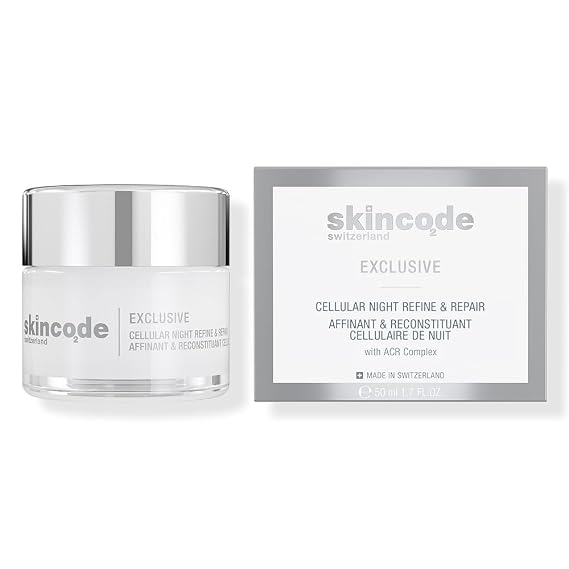 Skincode Exclusive Cellular Night Refine & Repair Cream | Youth-Boosting Overnight Moisturizer | Tripeptide & Cell Renewing Complex | Reduces Pigmentation & Wrinkles (1.7 Oz / 50 mL)