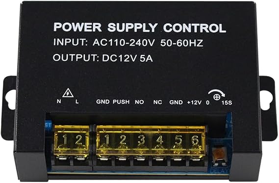 DC12V 3A Power Supply for Door Access Control System & Intercom Camera (Input: AC110-240V /Output:DC12V 5A)