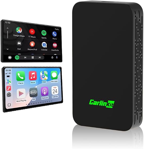 Carlinkit 2026 New Upgrade 5.0 2Air Adapter，Bring Wireless CarPlay/Android Auto，Plug-and-Play ，Senseless connectivity