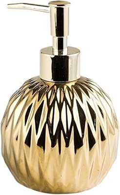 Beautiful Countertop Ceramics Soap Dispensers 400ml Kitchen Bathroom Lotion Pump Bottle Bathroom DecorGold