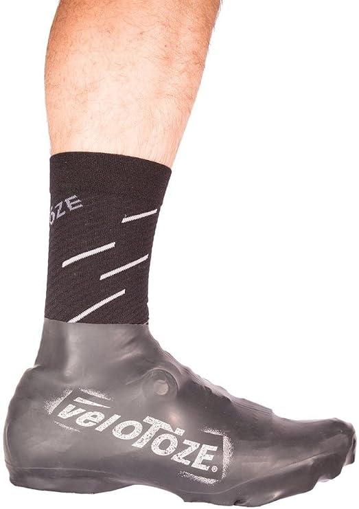 veloToze Short Shoe Cover for Gravel and MTB Cycling Shoes - Waterproof, Windproof Material - for Men and Women