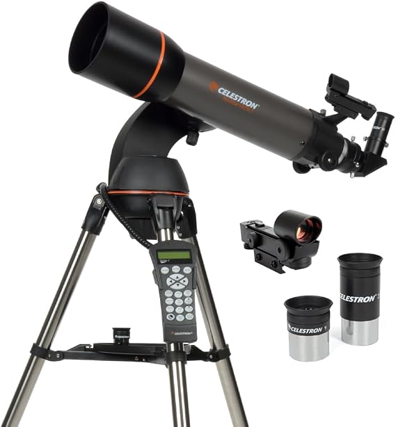 Celestron - NexStar 102SLT Computerized Telescope - Compact and Portable Refractor Optical Design - SkyAlign Technology - Computerized Hand Control - 102mm Aperture