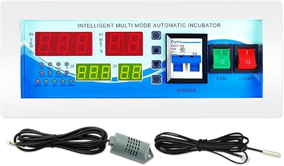 Digital Egg Incubator Fully Automatic Partial Temperature Humidity Controller and Sensor XM-18E