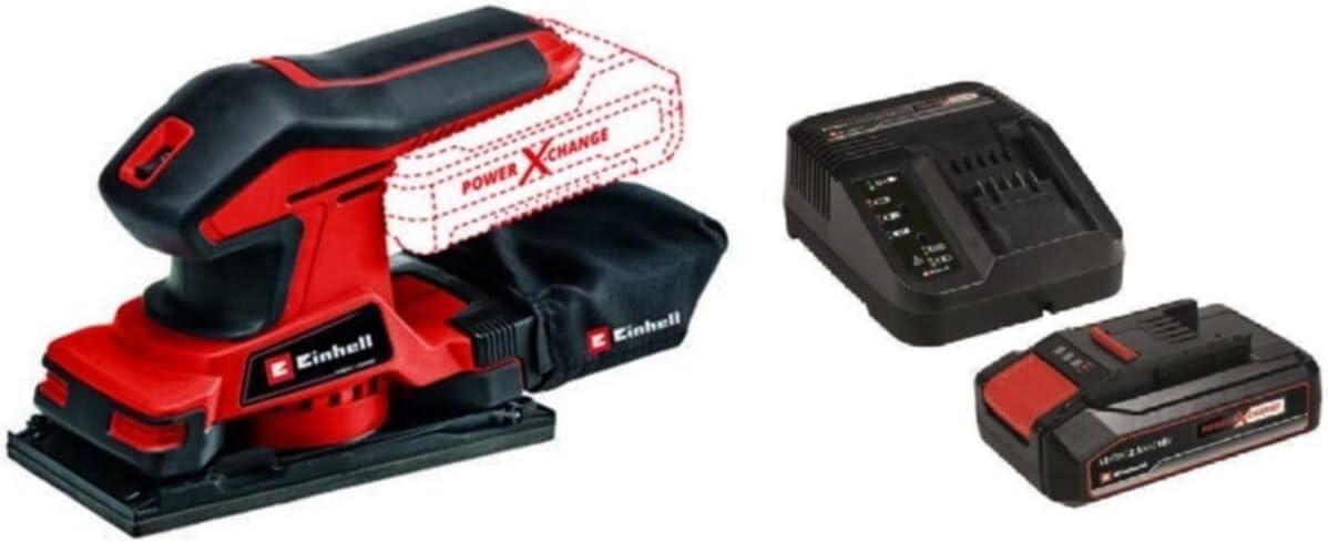 Einhell Tc-Os 18/187 Li Akülü Titreşim Zımpara Makinesi 2,5 Ah Akü Kit