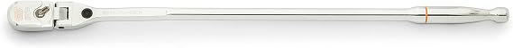 GearWrench 1/2" Drive 120XP Locking Flex Head Ratchet with Full Polish Grip - 25" Length - 81376
