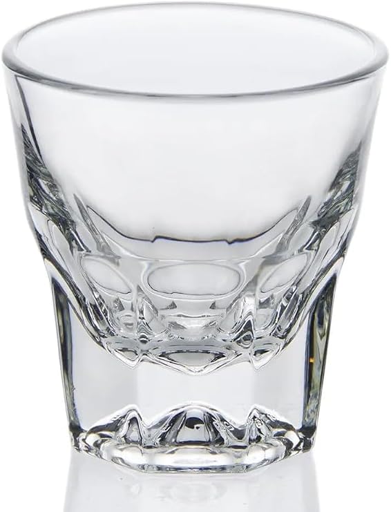 Necessia Premium Cortado Glasses 4.5oz Set of 12, Heat-Treated Tempered Glass, Elegant Espresso Cups, Durable Barista-Grade Coffee Glassware