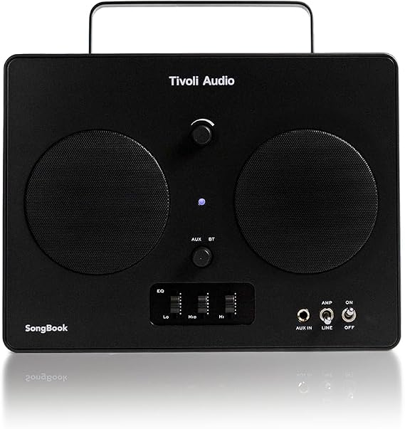 Tivoli Audio Songbook, Premium Bluetooth Sound System with 1/4" Auxiliary Input and Built-in Preamp(Parent) (Black/Black)