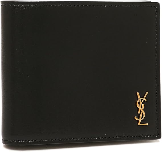 Sun-LauranParis 607727 02G0W 1000 Men's Bifold Wallet, Tiny Casandra Leather, Black