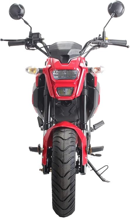 HHH Vader 125 Bike125cc Scooter Motorcycle gas Vitacci 125cc Street bike 4 speed manual with clutch (RED)