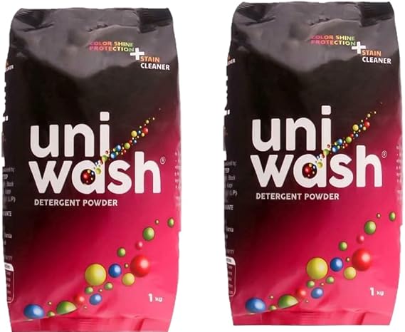 Uniwash Detergent powder 1 kg (pack of 2)...HUMAR.ABAZAR...
