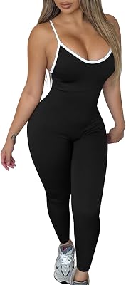Memoriesea Womens Sexy Strappy Backless Jumpsuits Bodycon Rompers One Piece Outfits