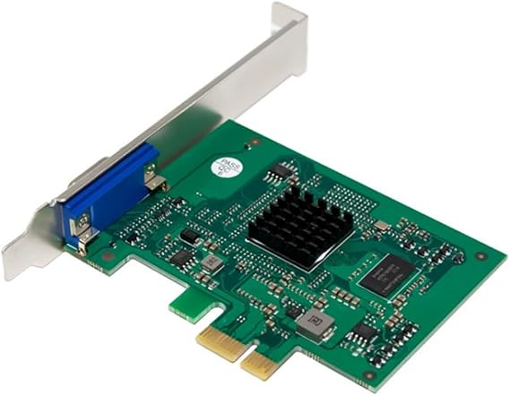 Pcie PCle X1 ST425 PCI Express 32/64-Bit Expansion Adapter AST2400 Chipset 2K VGA Graphics Card for for Win10/for Win 11 Support 1920 X 1200 32Bpp At 60Hz