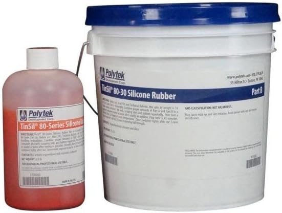 TinSil 80-30 Tin-Cure Silicone Mold Rubber (9lb Kit)