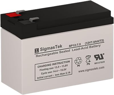 Battery Replacement Compatible with AJC D8S F2-12 Volt 7.5 Amp Hour SLA Rechargeable Battery