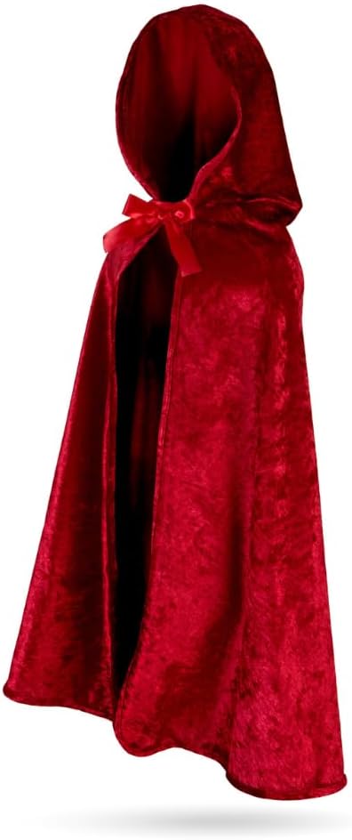 Great Pretenders Little Red Riding Hood Costume for Kids,| Luxurious Velour Cape with Hood, Machine-Washable