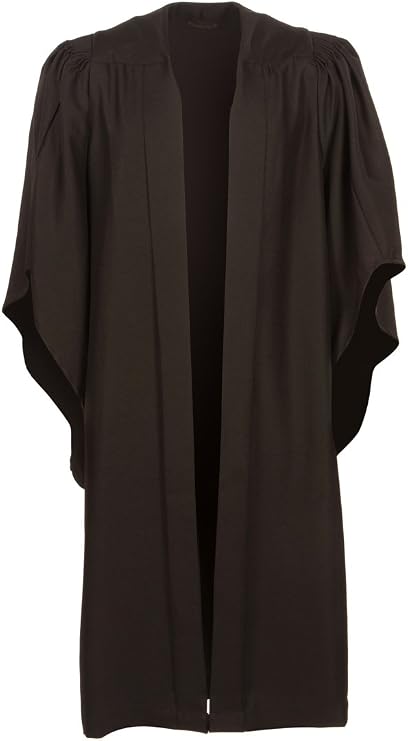 Graduation Attire Fluted Bachelor Gown (6'0" - 6'2") Black