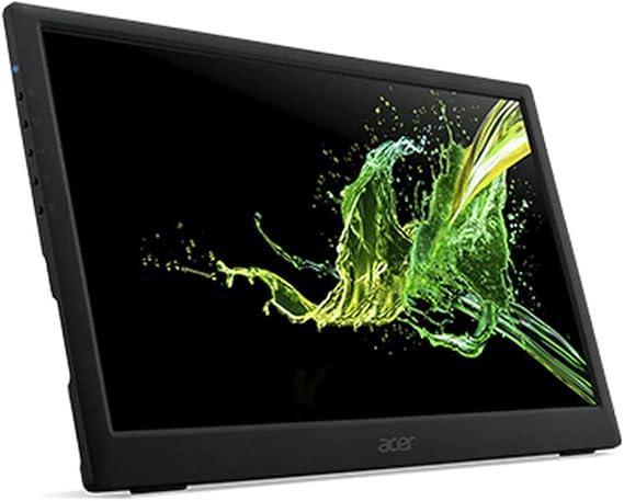 Acer PM (PM161Qbu) 40 cm (15.6 in) IPS Portable Monitor Mat (USB3.1 Type C, FHD 1920x1080, 60Hz, 220 Nits)
