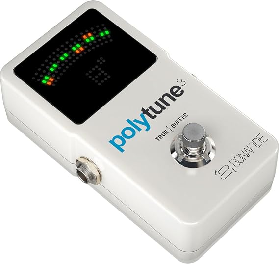 TC Electronic POLYTUNE 3 Ultra-Compact Polyphonic Tuner with Multiple Tuning Modes and Built-In BONAFIDE BUFFER