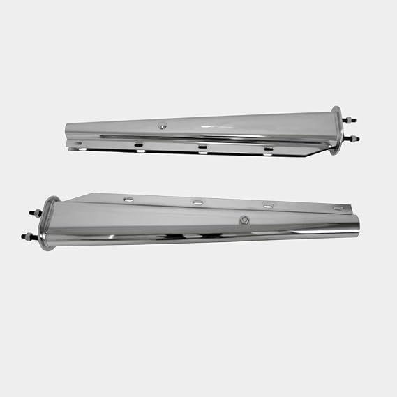 Straight Mud Flap Hangers 30 inch for Semi Trucks Spring Loaded 2-1/2'' Bolt Pattern