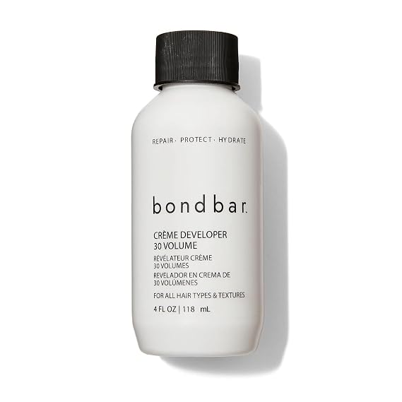 Bondbar 30 Volume Creme Developer, Repairing hair dye for all hair types, CrueltyFree*, ParabenFree, Vegan, 4 Oz