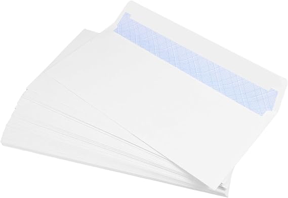 Secure Mailer Envelopes 50 Pack Letter Size Self Seal Envelopes Secure Document Mailers