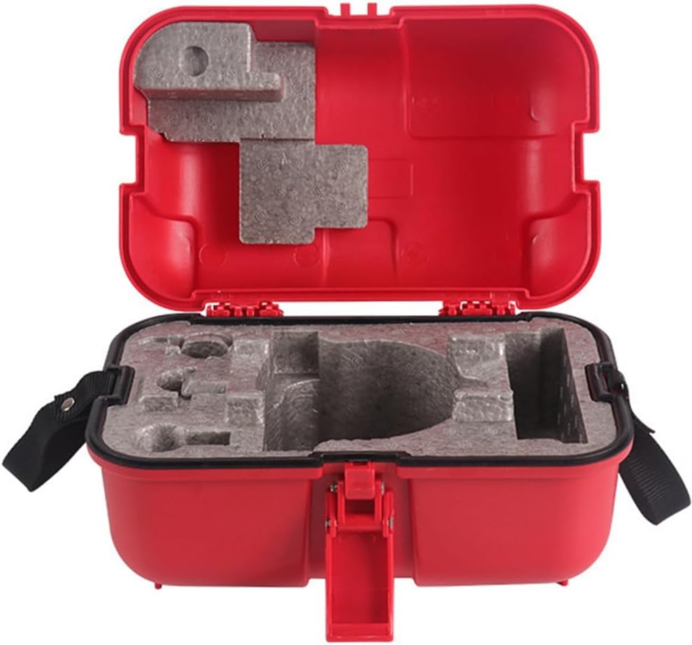 Plastic Single Lock Leveling Instrument Case for Surveying Equipment Storage Box for Total Station Level Red