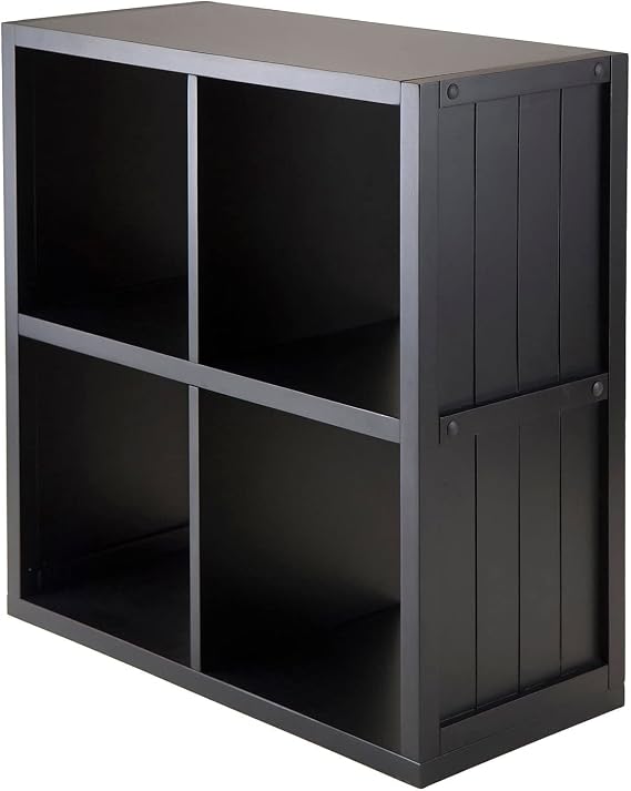 Casafoyer Timothy 2x2 Storage Cube Shelf, Black